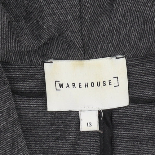 Warehouse Women's Grey Blazer, Size 12, Casual Workwear