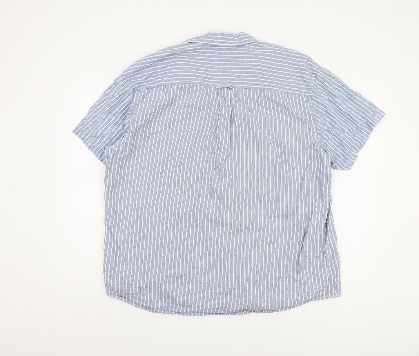 Maine New England Men's Blue XL Striped Casual Shirt