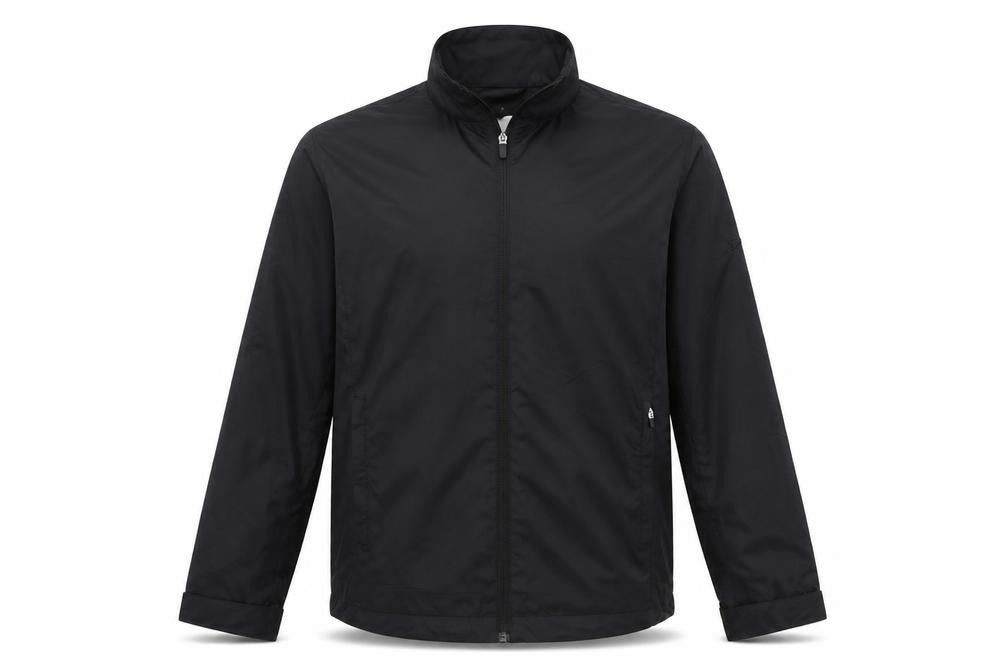 Front view of Slazenger Men's Black S Windbreaker Jacket