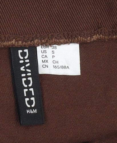 H&M Women Brown Bodycon Dress Size 10 Casual Party