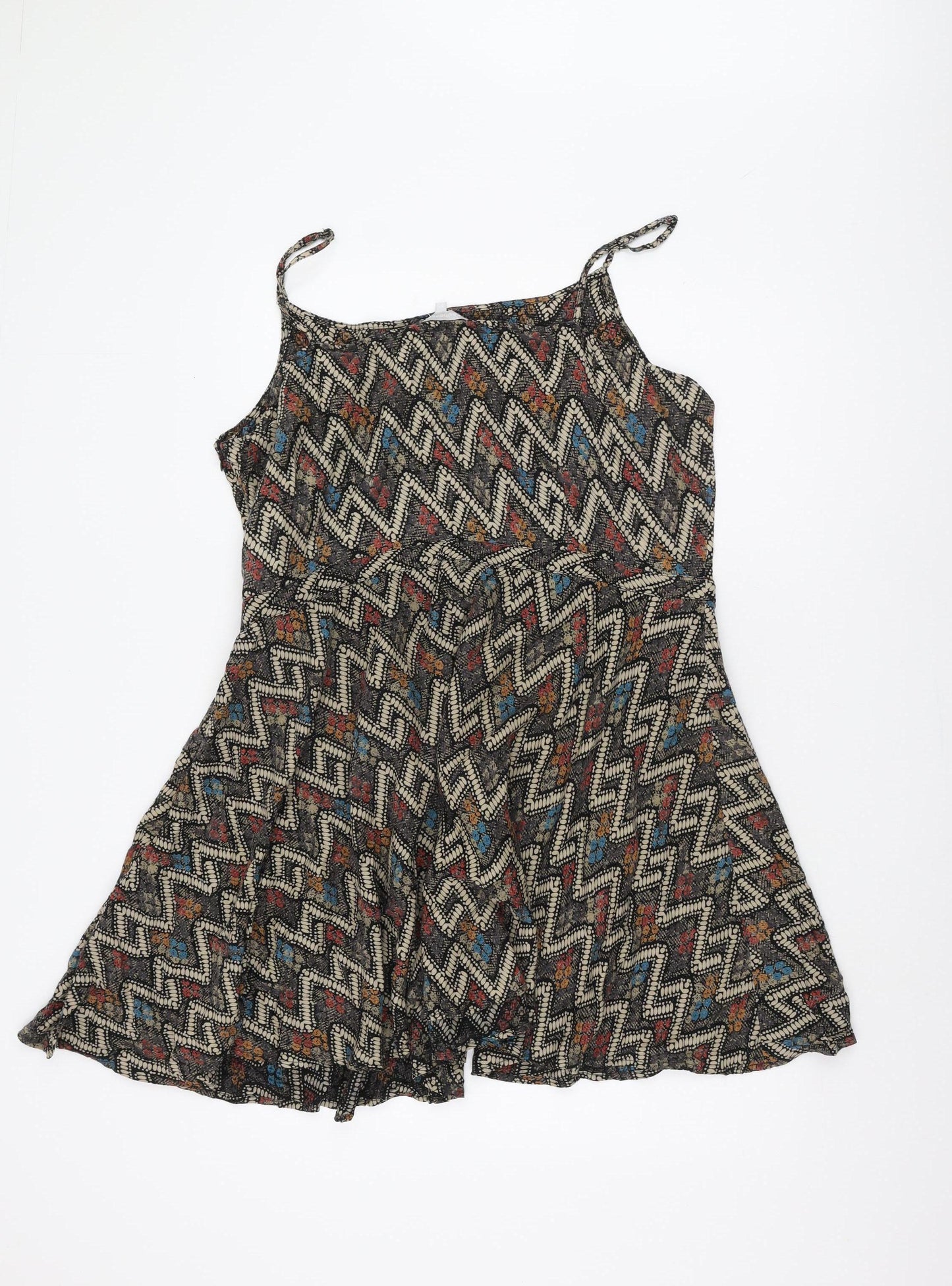 Red Herring Women's Multicoloured Chevron Dress, Size 2