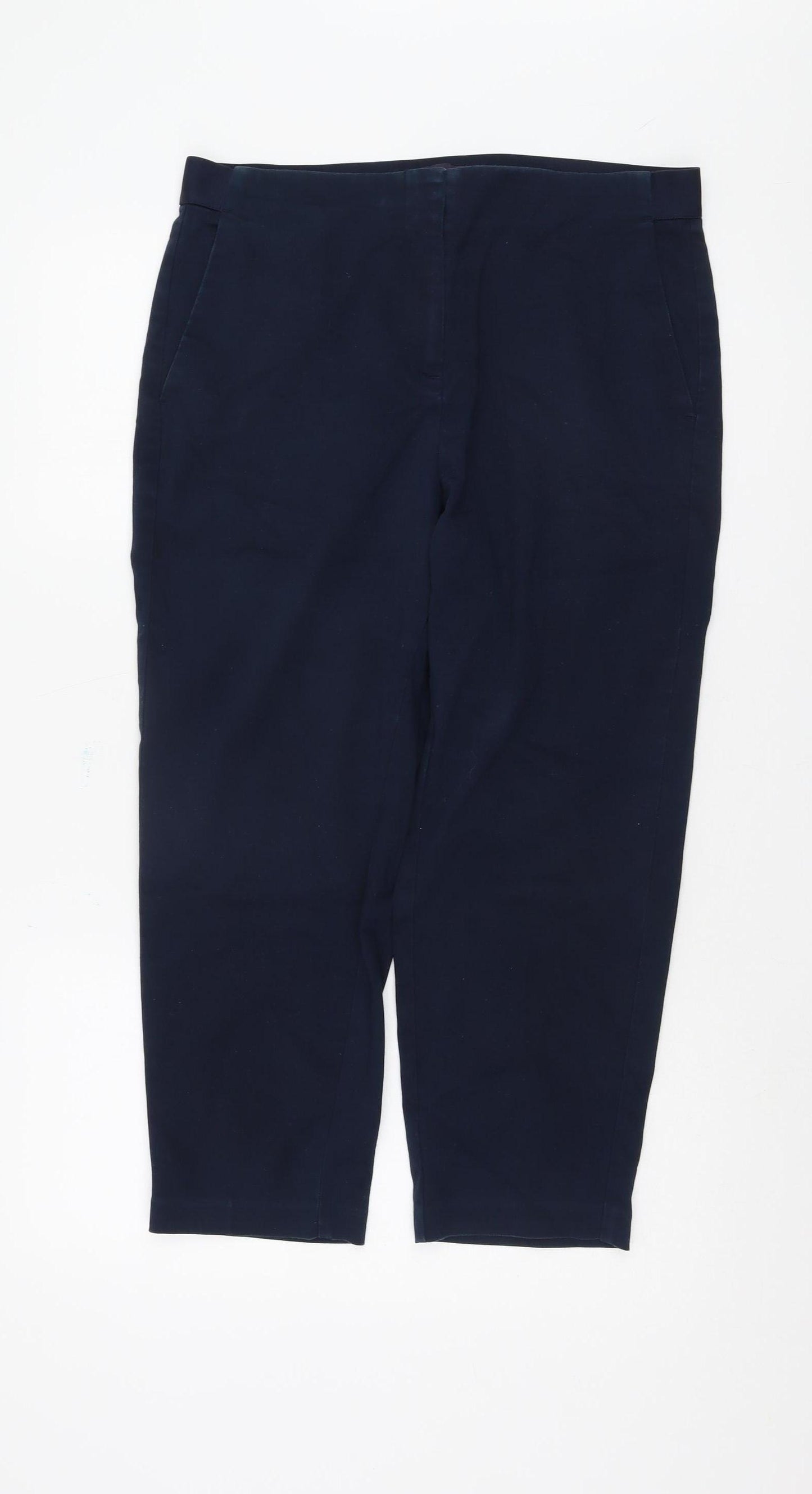 Marks and Spencer Women's Blue Trousers, Size 14