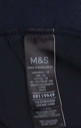 Marks and Spencer Women's Blue Trousers, Size 14