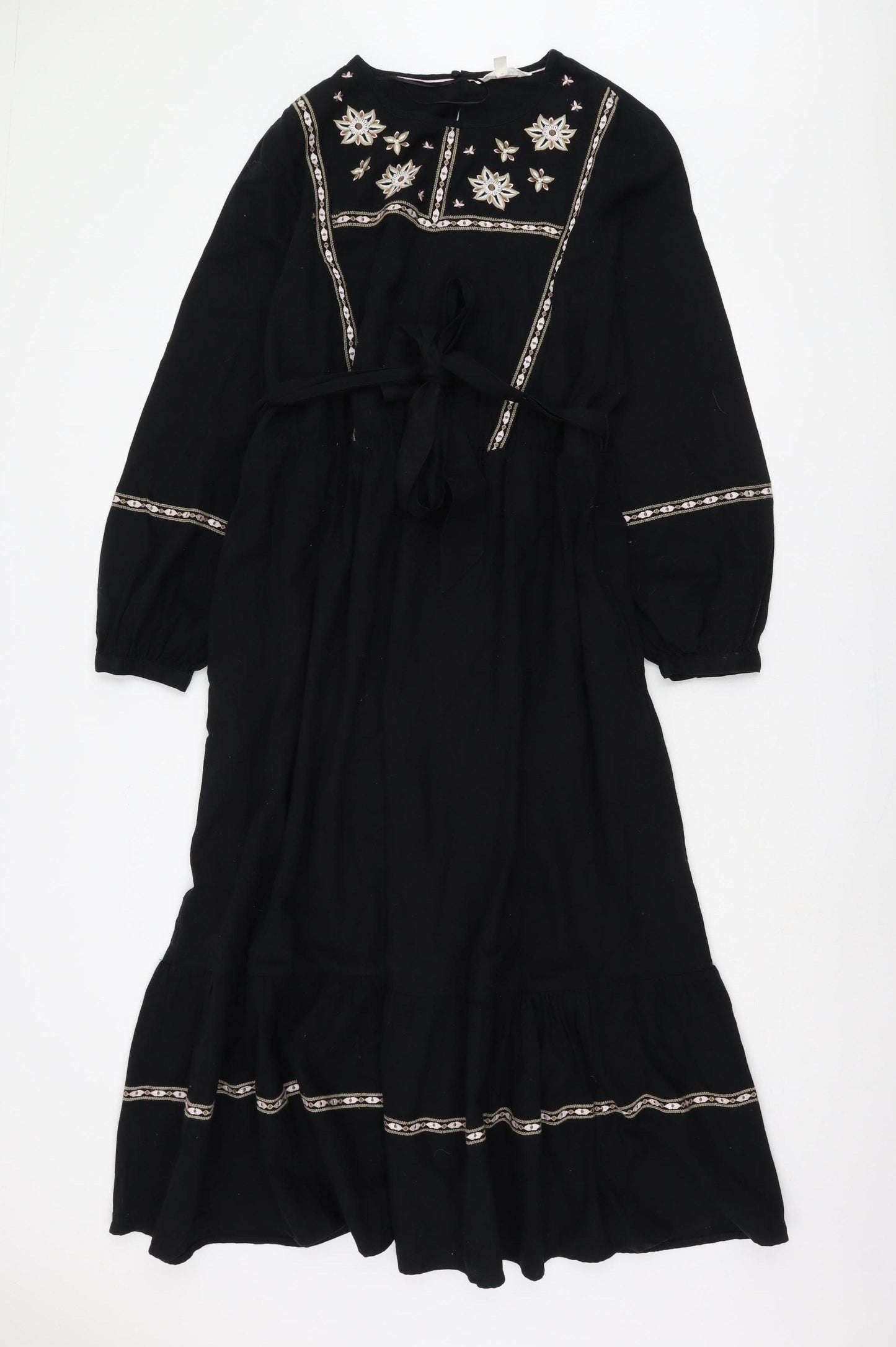 Marks and Spencer Women's Black A-Line Midi Dress