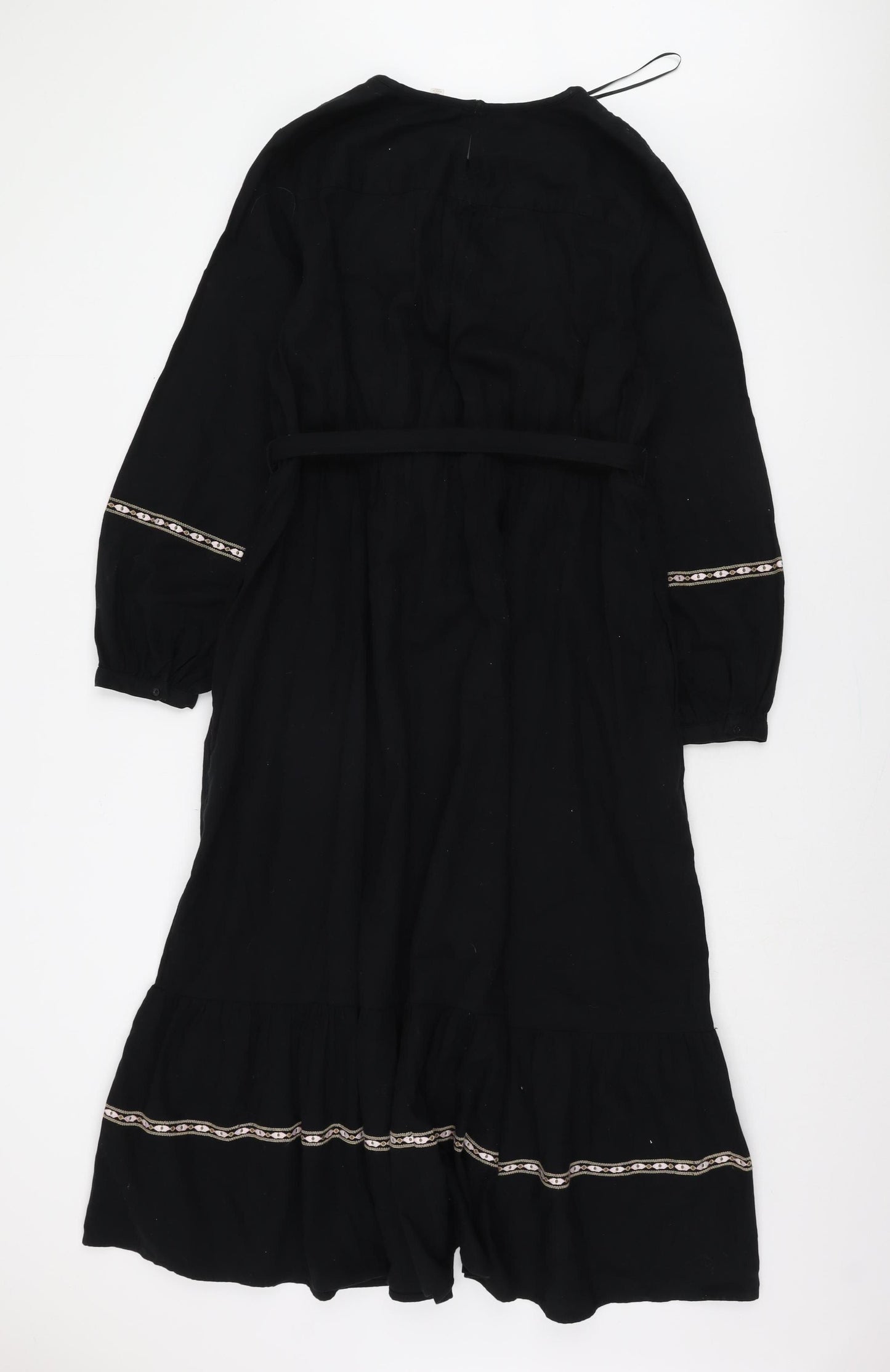 Marks and Spencer Women's Black A-Line Midi Dress