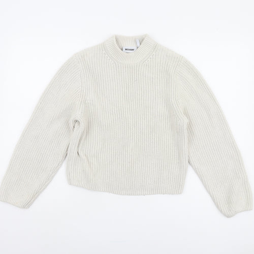 Weekday Women's White XS Pullover Jumper