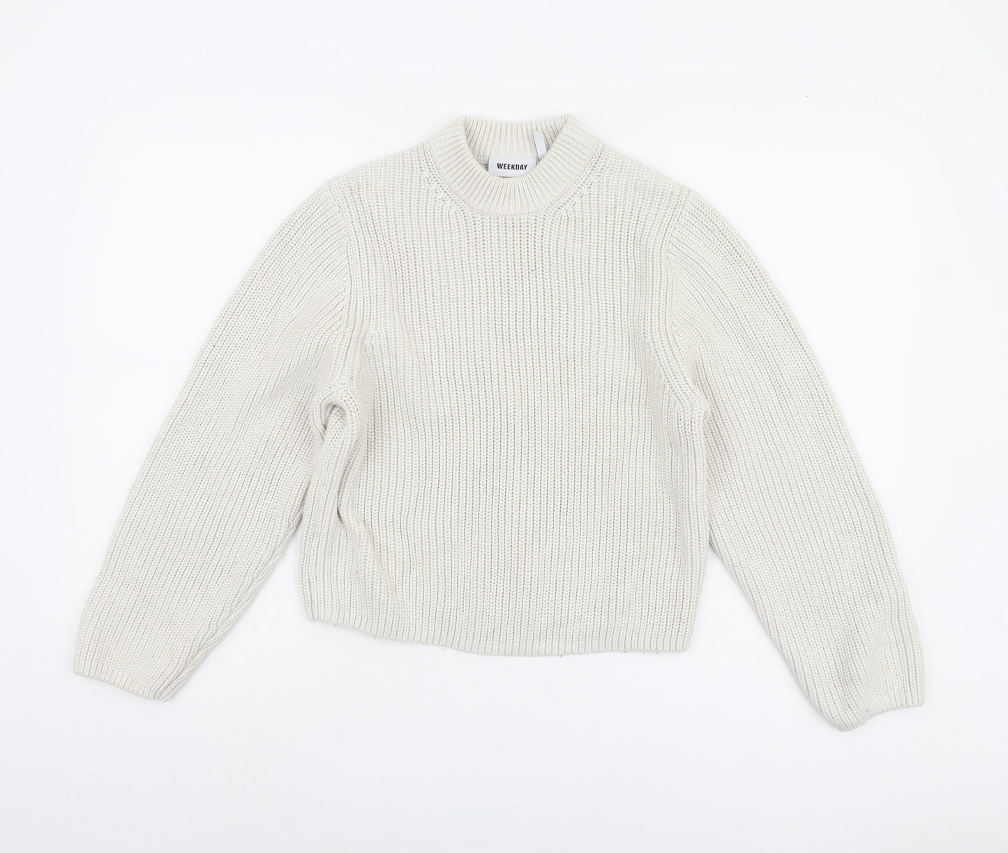 Weekday Women's White XS Pullover Jumper