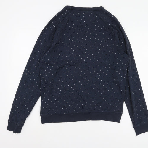 Farah Unisex Blue M Pullover Sweatshirt, Casual Cotton