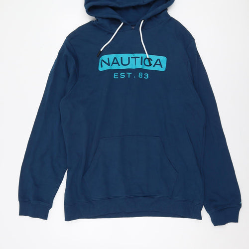 Nautica Men's Blue Pullover Hoodie, Size M