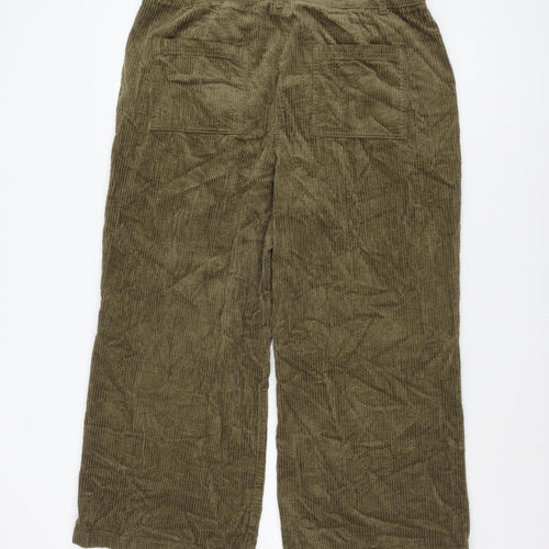Seasalt Cornwall Green Corduroy Women's Trousers Size 16