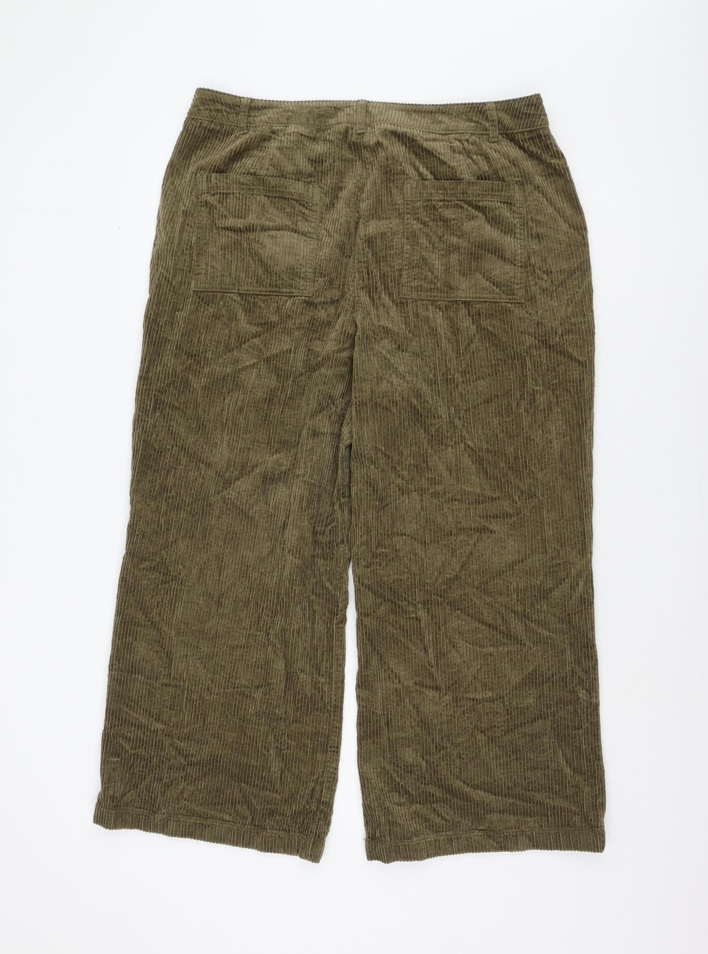 Seasalt Cornwall Green Corduroy Women's Trousers Size 16