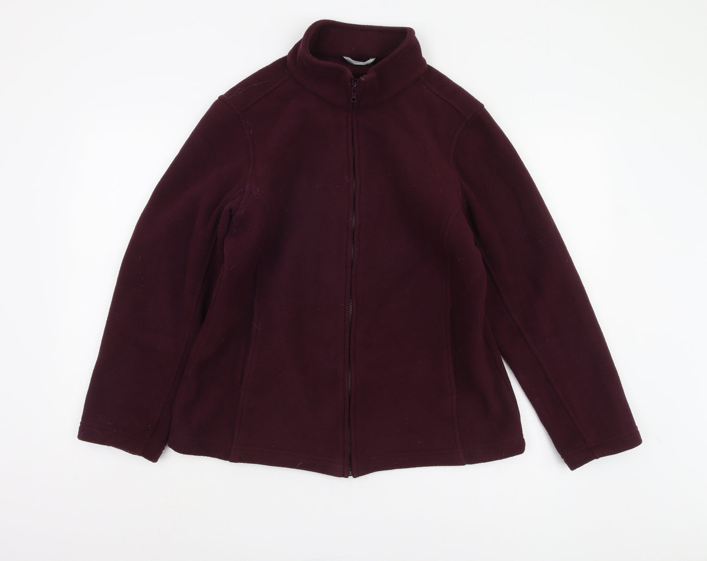 Marks and Spencer Women's Purple Fleece Jacket Size 12