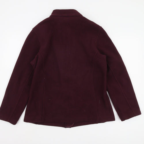 Marks and Spencer Women's Purple Fleece Jacket Size 12