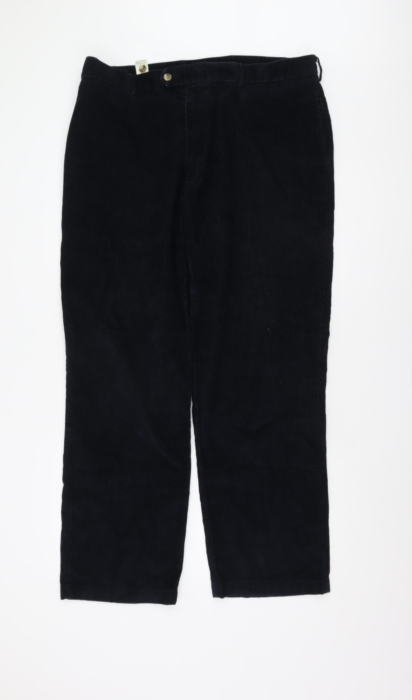 Debenhams Men's Black Corduroy Trousers, Size 40