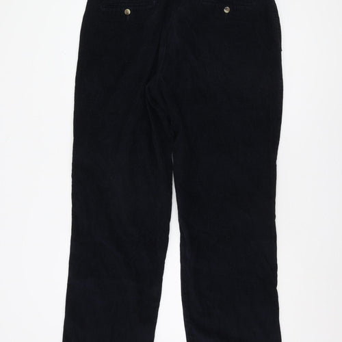 Debenhams Men's Black Corduroy Trousers, Size 40