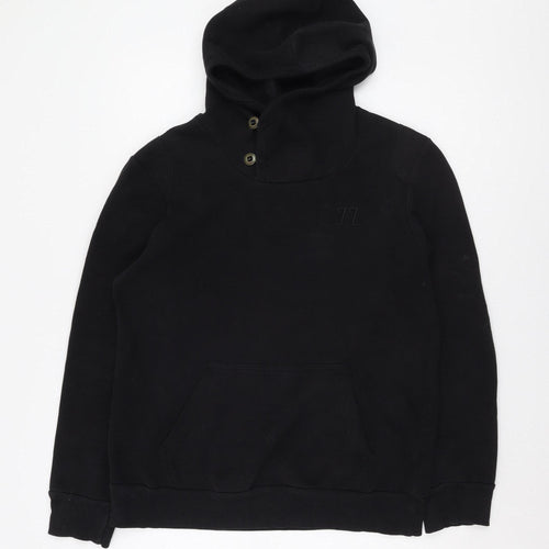 Collezione Unisex Black Hoodie L with Logo Accents
