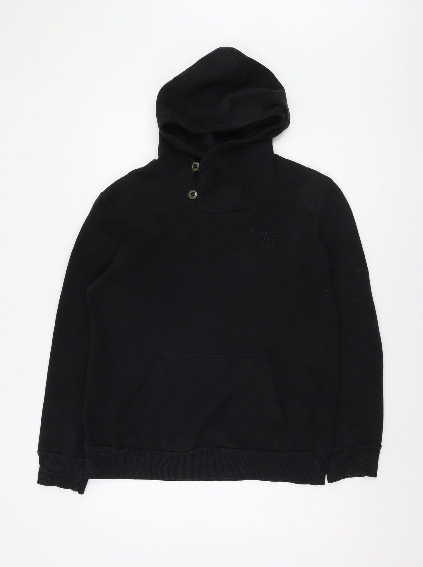 Collezione Unisex Black Hoodie L with Logo Accents
