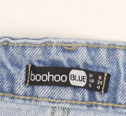 Boohoo Women's Blue Denim Mini Skirt Size 8