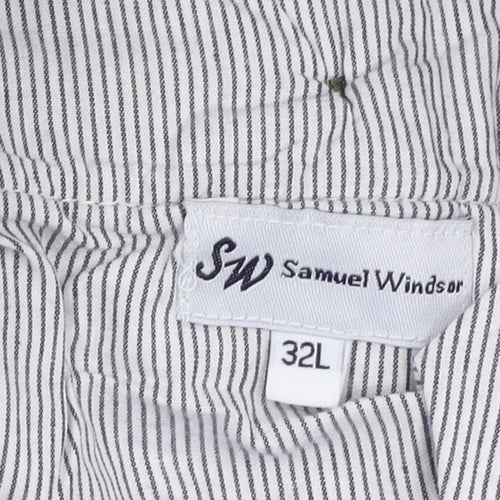 Samuel Windsor Men's Green Corduroy Trousers 32L