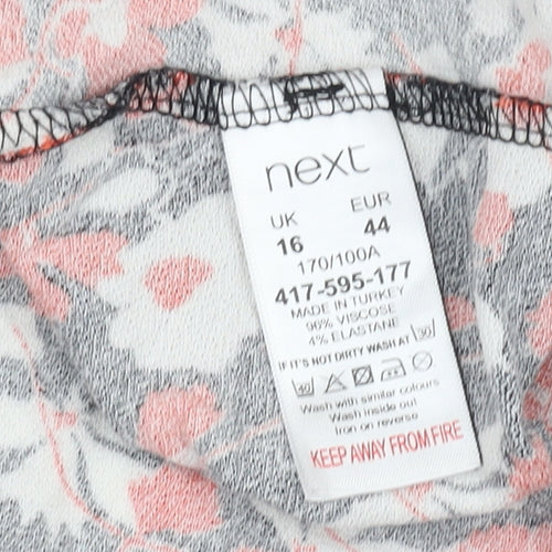 Next Women's Multicolour Floral A-Line Dress