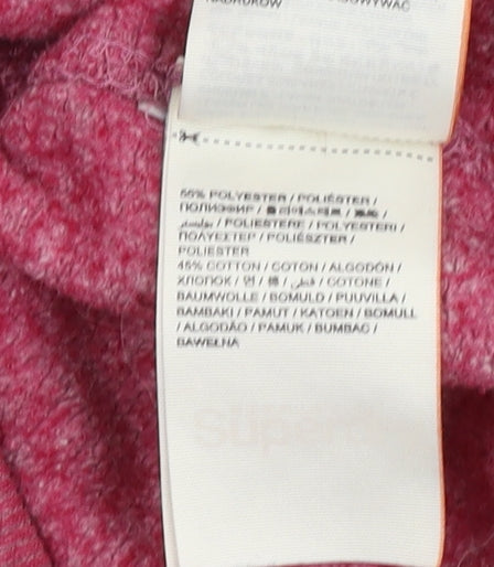 Superdry Red Full Zip Hoodie S Unisex Casual