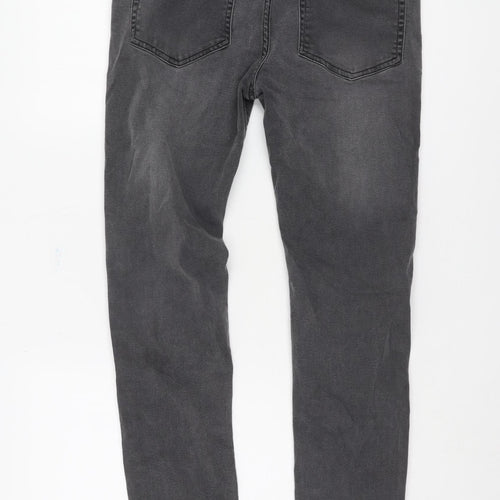 MAN Men's Black Distressed Denim Jeans Size 34R