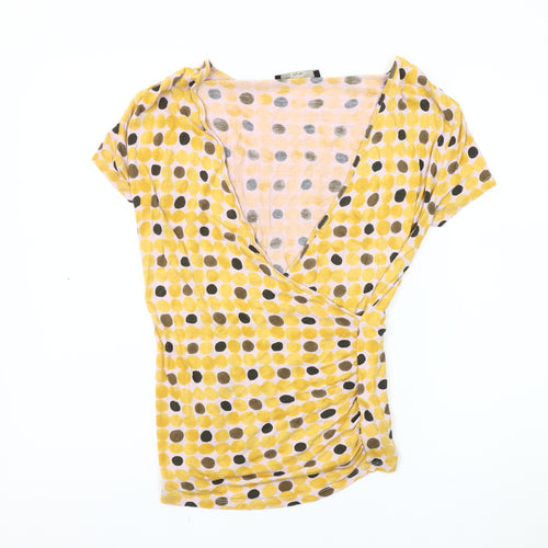 Max Mara Women's Multicolour Wrap Top, Size M, V-Neck