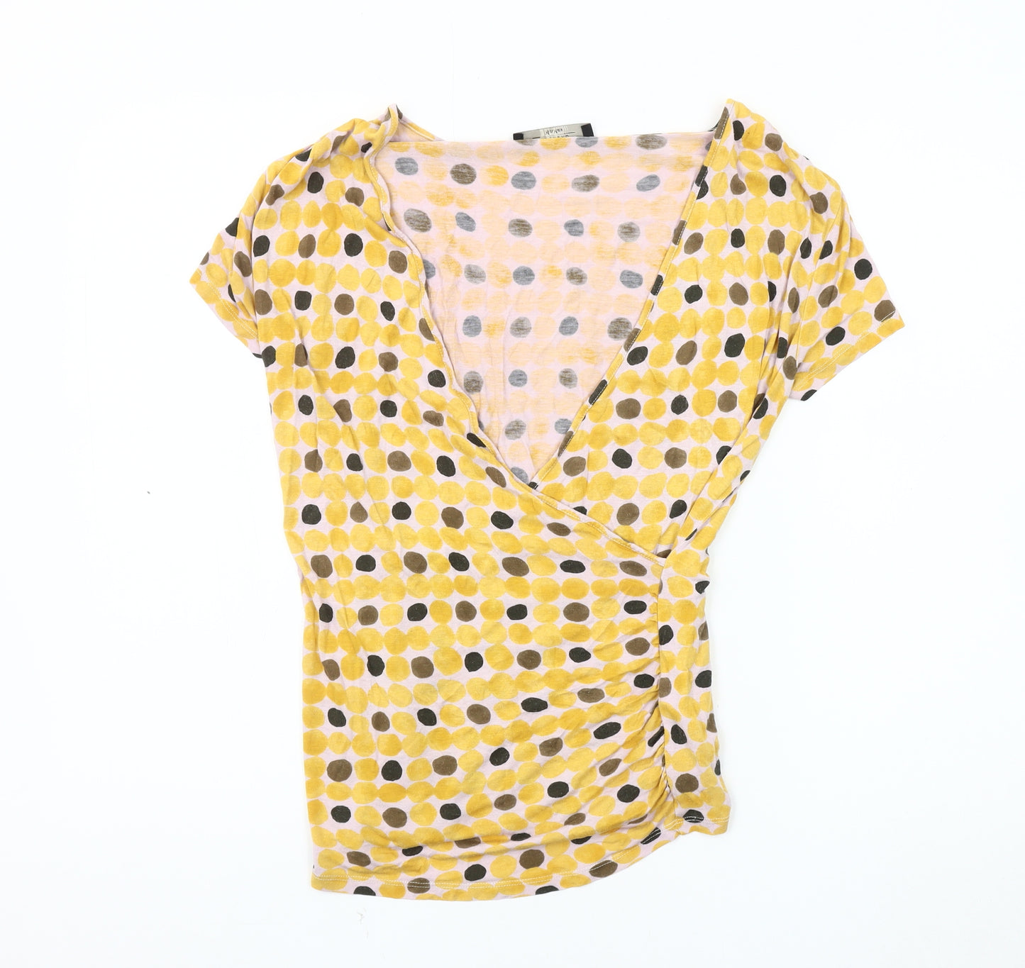 Max Mara Women's Multicolour Wrap Top, Size M, V-Neck