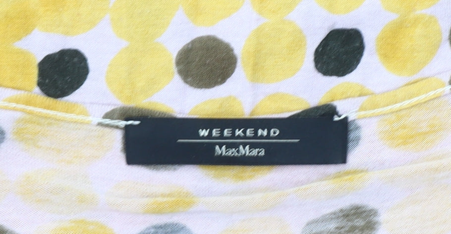 Max Mara Women's Multicolour Wrap Top, Size M, V-Neck