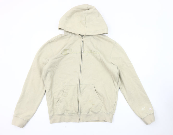 Champion Men's Beige Medium Hoodie Jacket, Casual