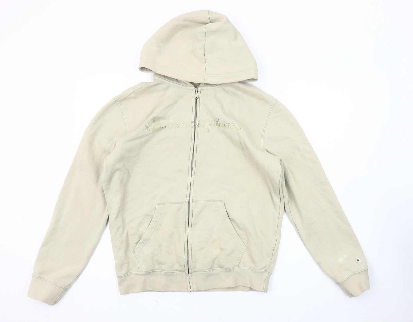 Champion Men's Beige Medium Hoodie Jacket, Casual