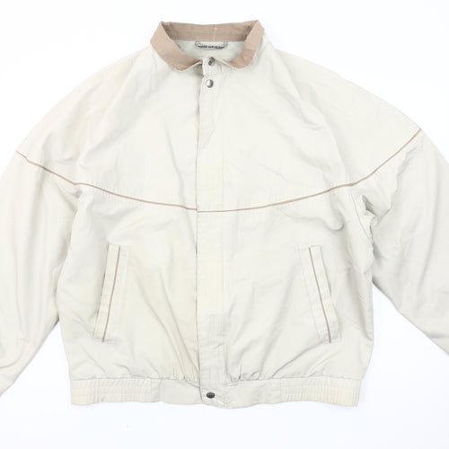 TIKLAS Men's Beige Relaxed Fit Vintage Jacket