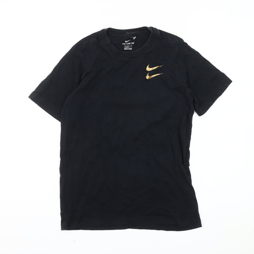 Nike Boys Black T-Shirt, 11-12 Years, Casual Logo Style