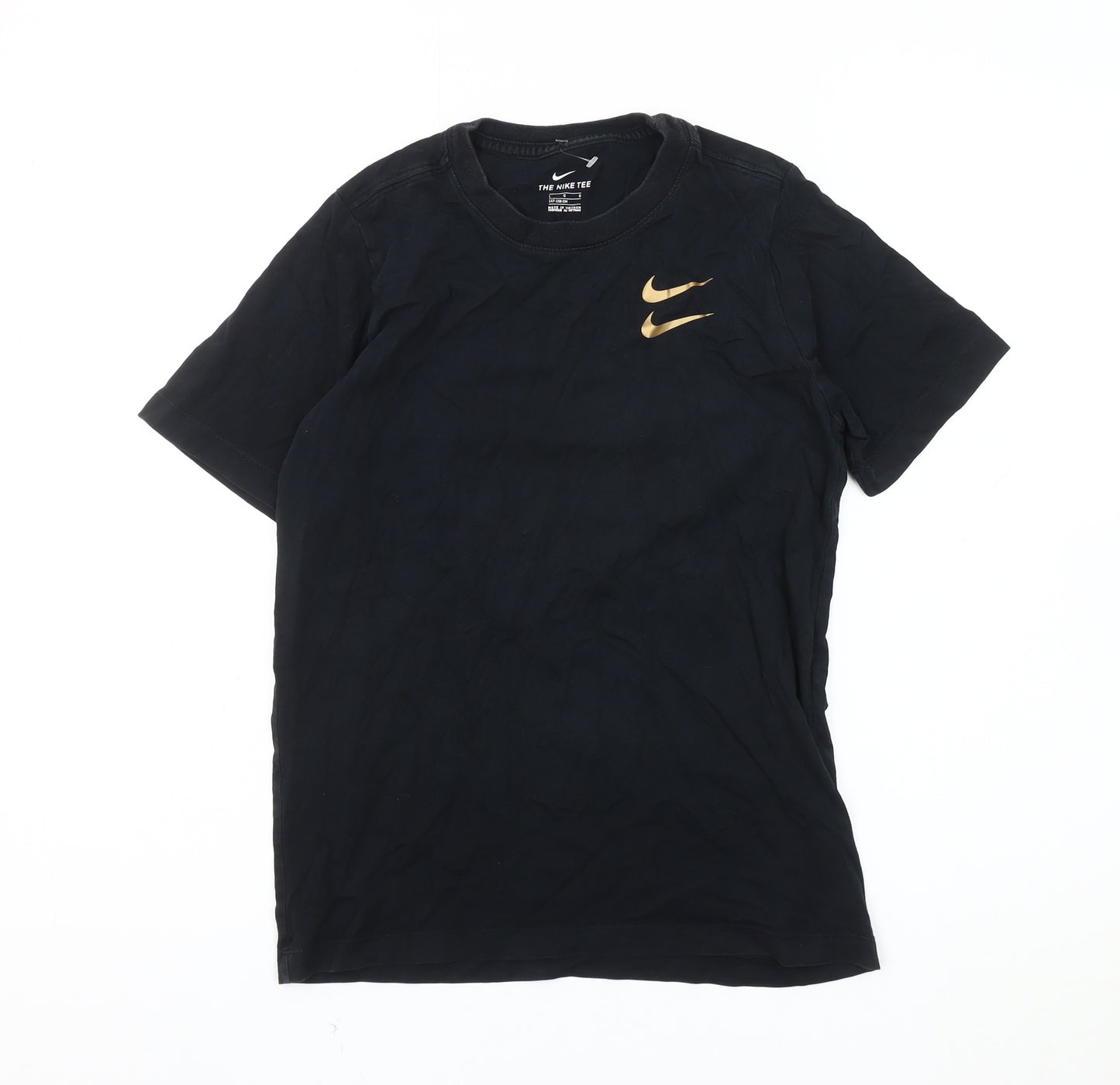 Nike Boys Black T-Shirt, 11-12 Years, Casual Logo Style