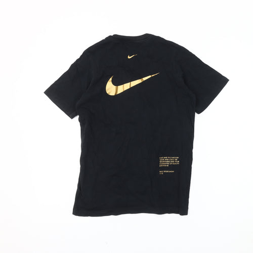 Nike Boys Black T-Shirt, 11-12 Years, Casual Logo Style