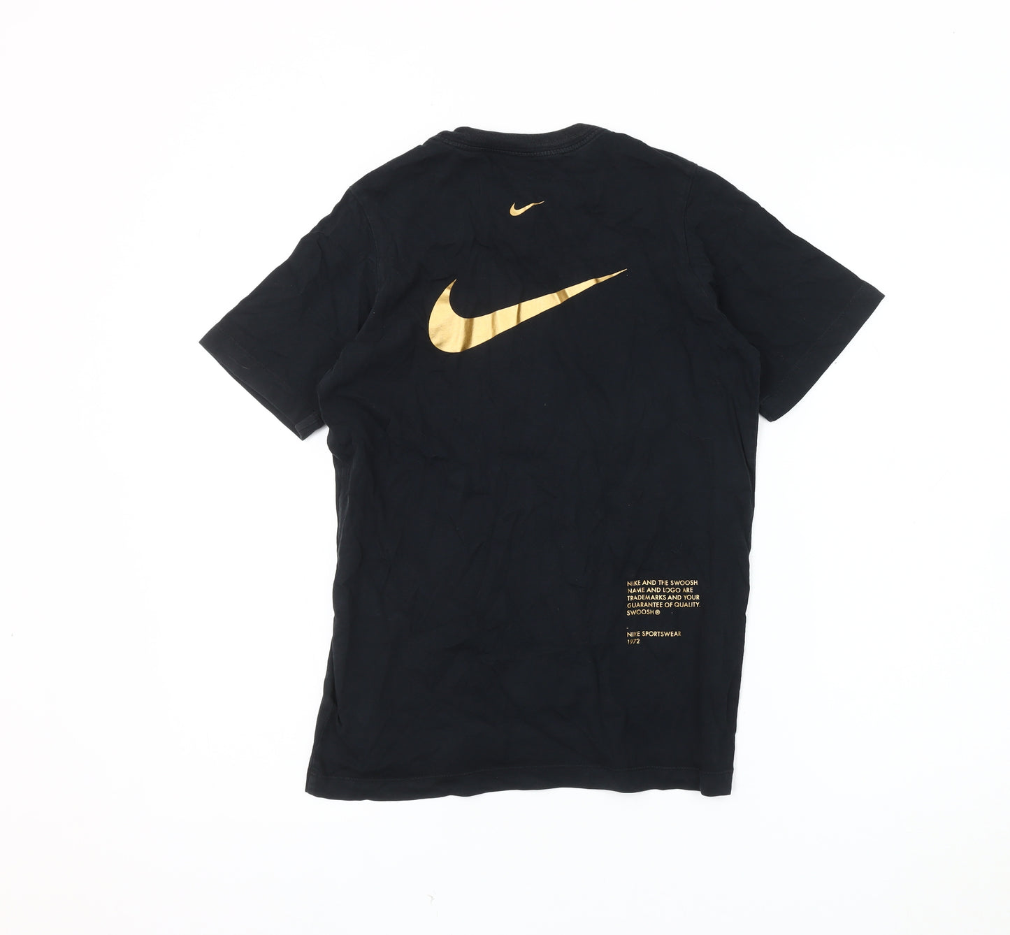 Nike Boys Black T-Shirt, 11-12 Years, Casual Logo Style
