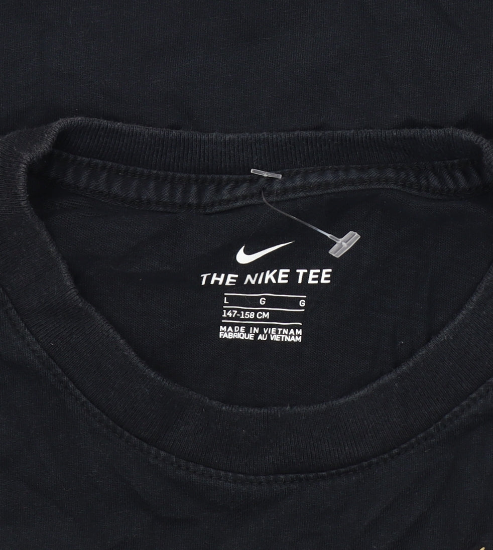 Nike Boys Black T-Shirt, 11-12 Years, Casual Logo Style