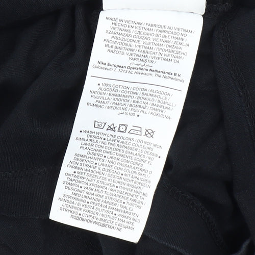 Nike Boys Black T-Shirt, 11-12 Years, Casual Logo Style