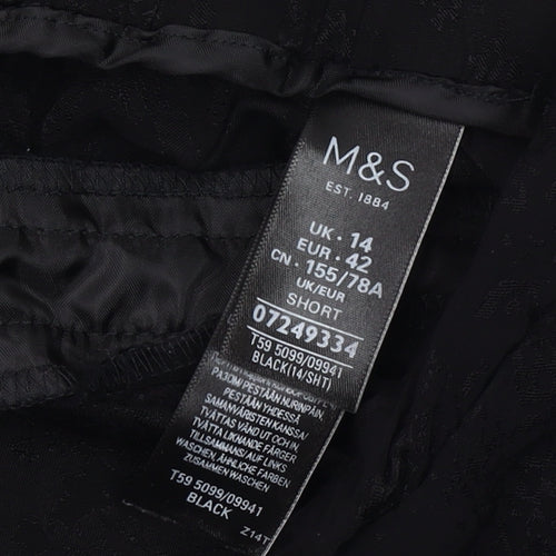 Marks and Spencer Women's Black Trousers Size 14