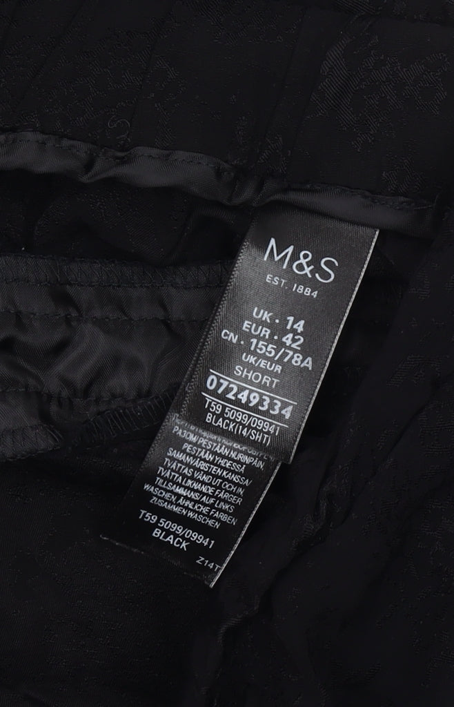 Marks and Spencer Women's Black Trousers Size 14