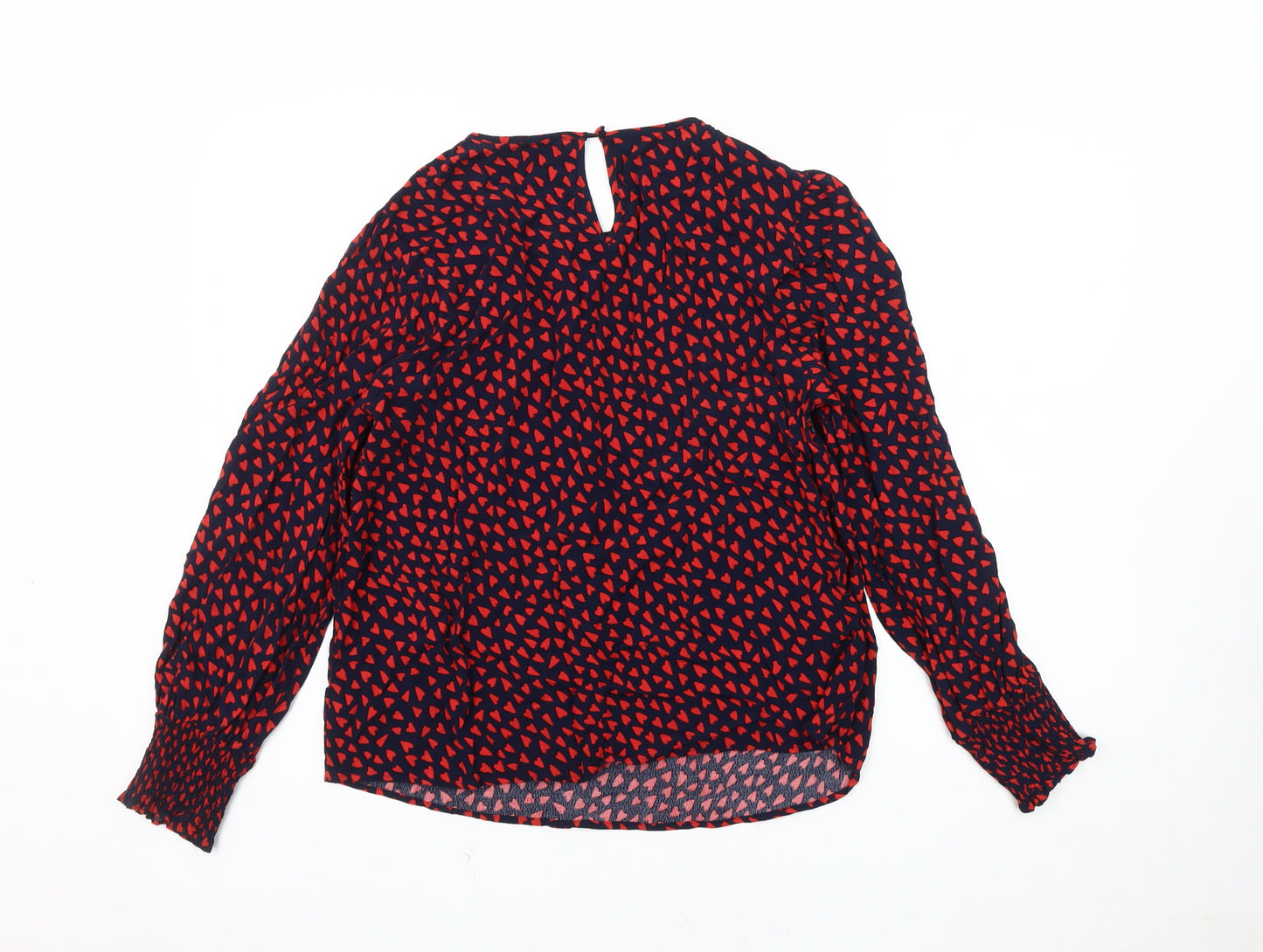 hush Women's Red Geometric Blouse, Size 12
