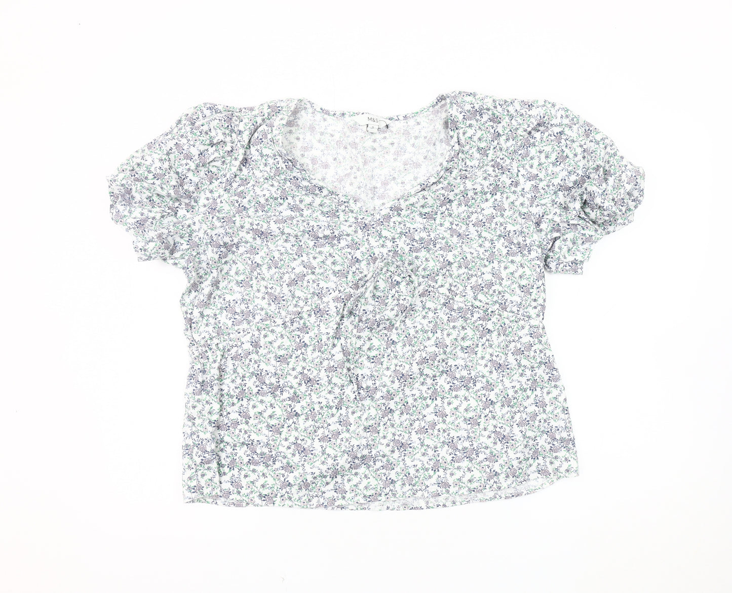 Marks and Spencer Women's Floral Blouse, Size 16