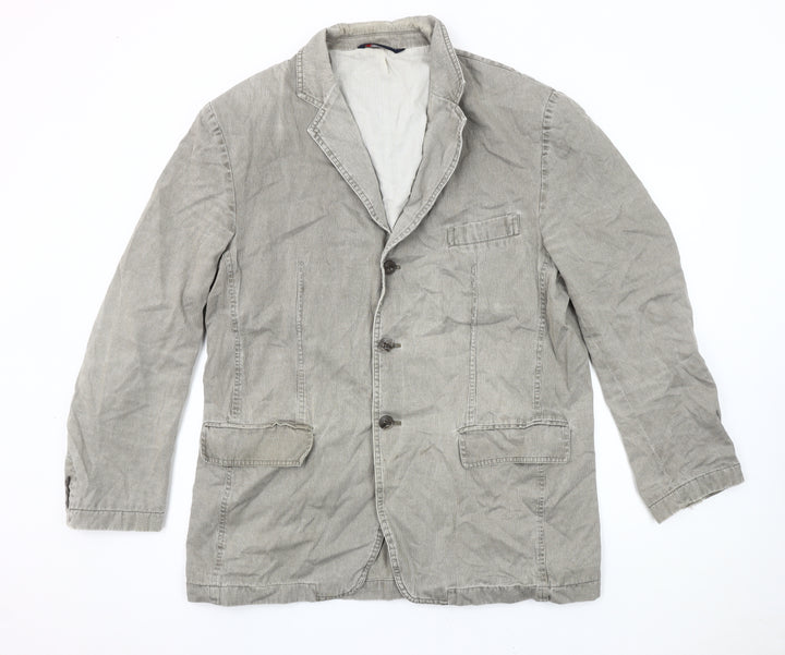 Marks & Spencer Men's Grey Cotton Blazer - Large 41-43"