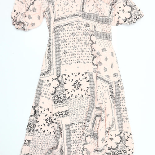 In Other Words Women's Pink Paisley Dress Size 10