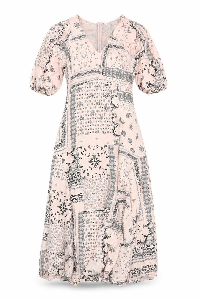 In Other Words Women's Pink Paisley Dress Size 10