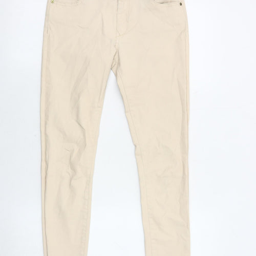 Zara Women Beige Skinny Jeans, Size 32, Excellent Condition