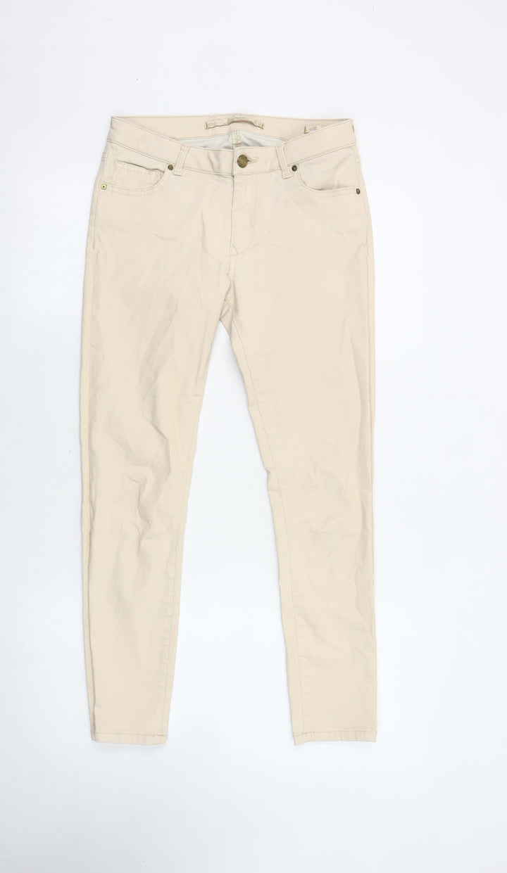 Zara Women Beige Skinny Jeans, Size 32, Excellent Condition