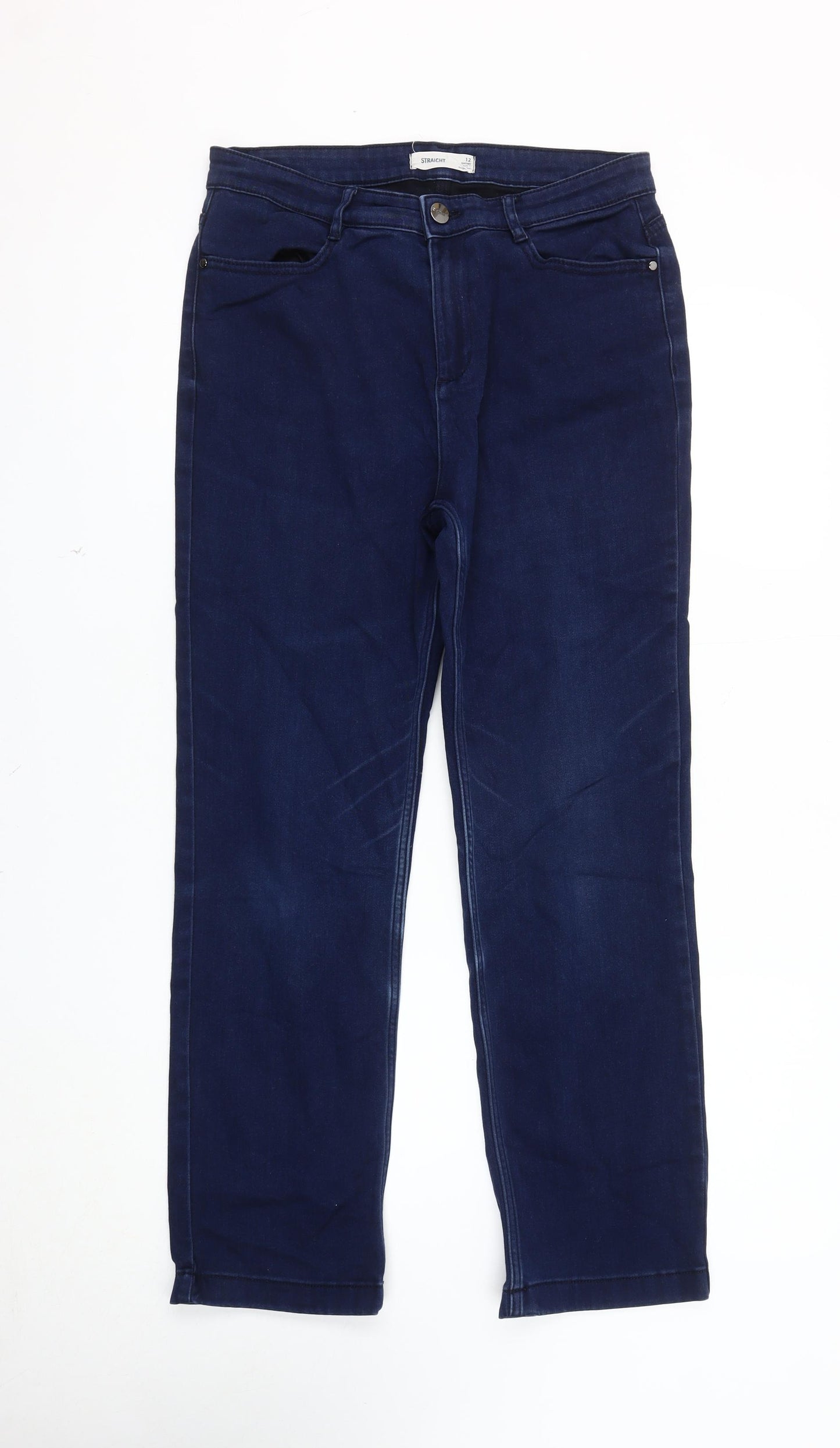 Marks and Spencer Women's Blue Straight Jeans Size 12
