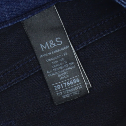 Marks and Spencer Women's Blue Straight Jeans Size 12