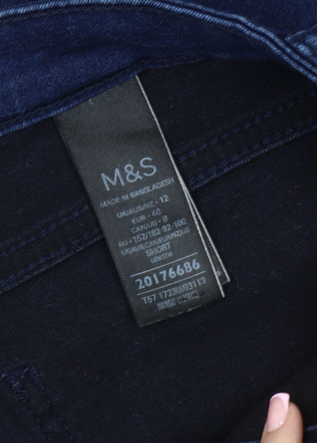 Marks and Spencer Women's Blue Straight Jeans Size 12